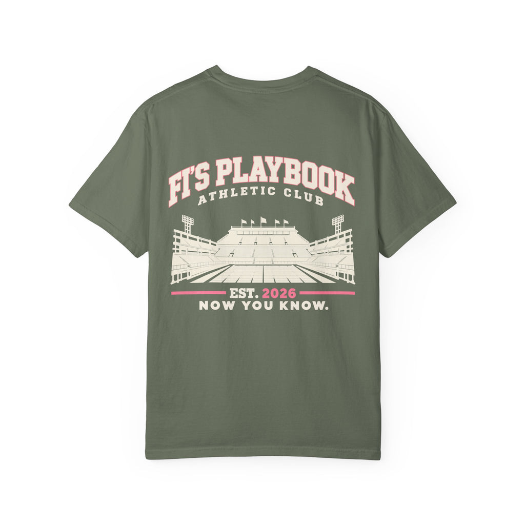 Fi's Playbook Athletic Club T-Shirt — Vintage Stadium Graphic