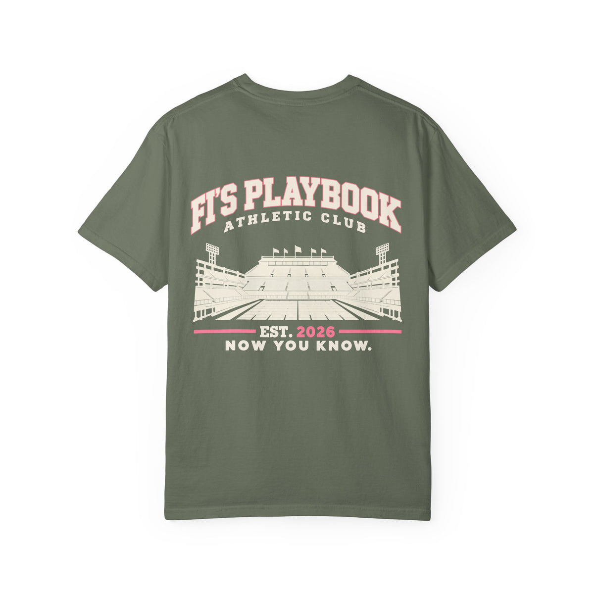 Fi's Playbook Athletic Club T-Shirt — Vintage Stadium Graphic