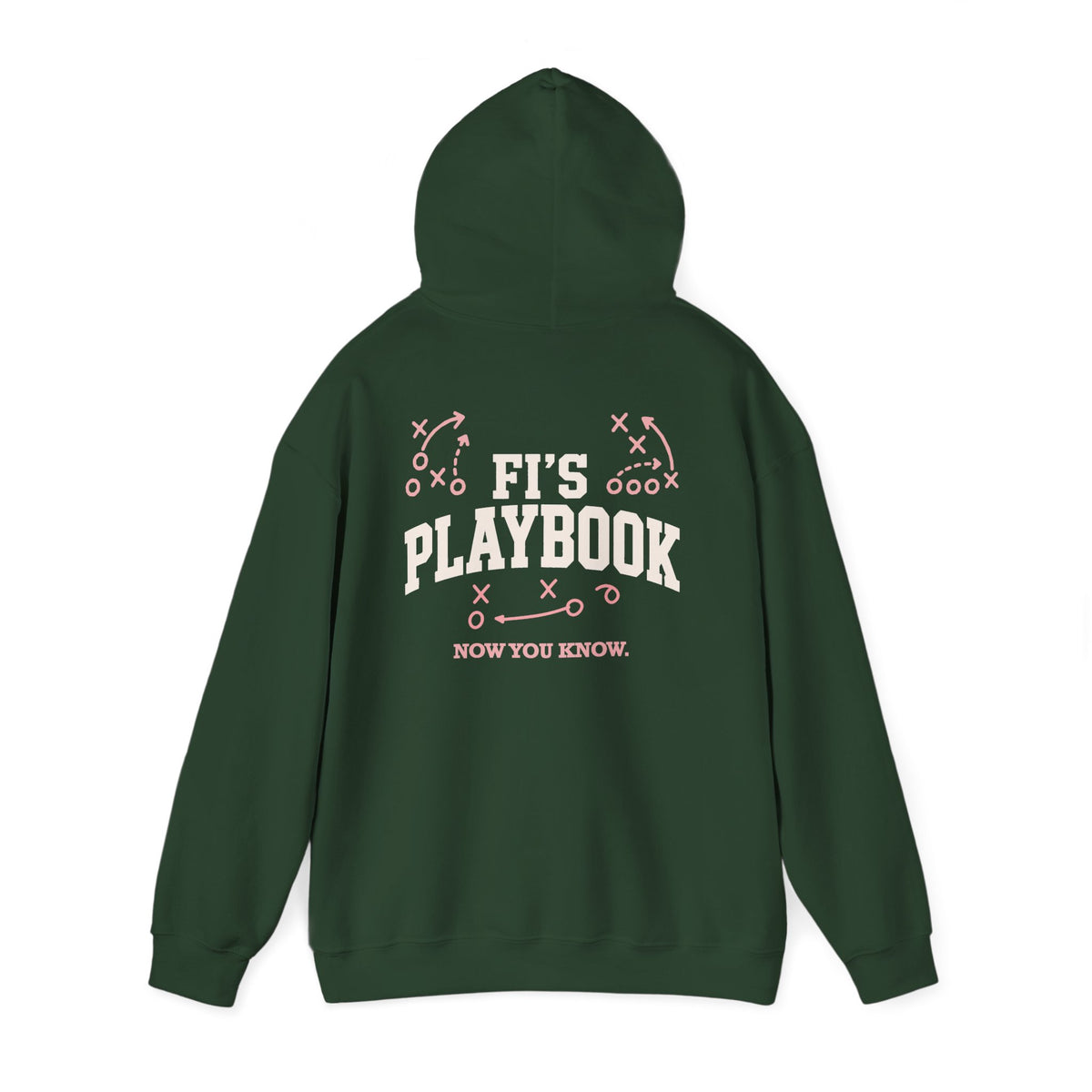 Playbook Hoodie – “Fi’s Playbook: Now You Know.” Football Strategy Pullover