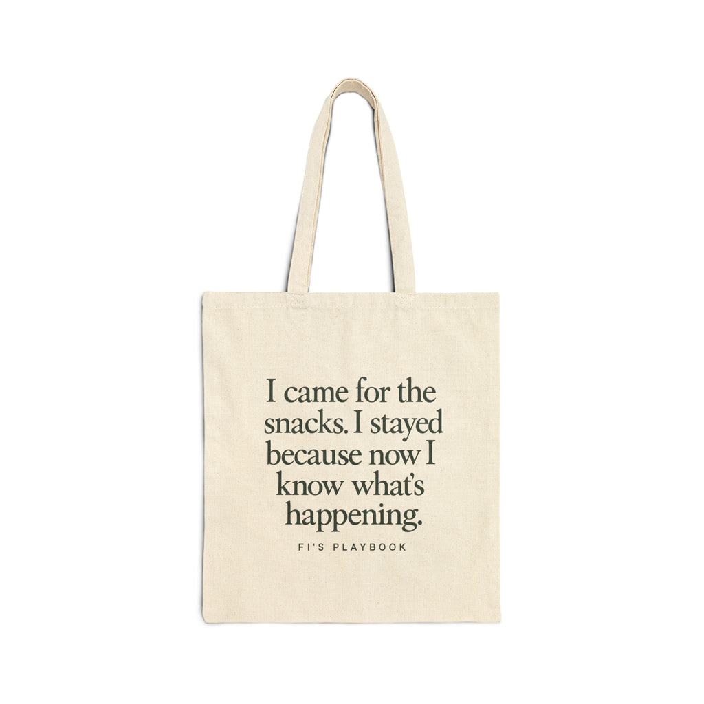 Fi's Playbook Tote | Cotton Canvas Tote Bag