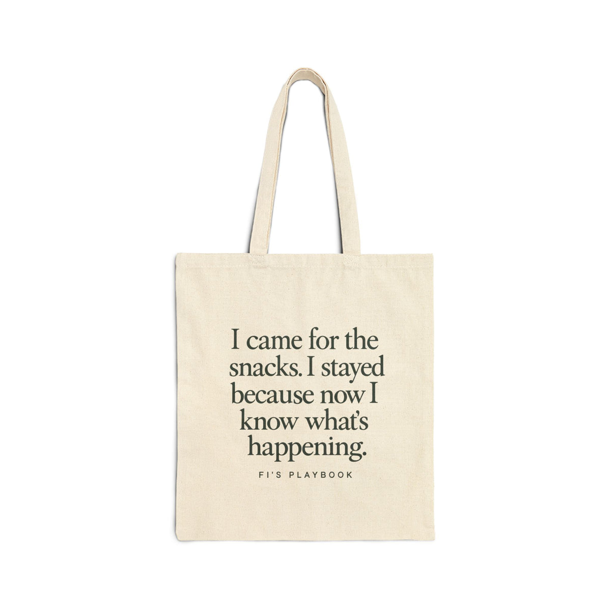 Fi's Playbook Tote | Cotton Canvas Tote Bag