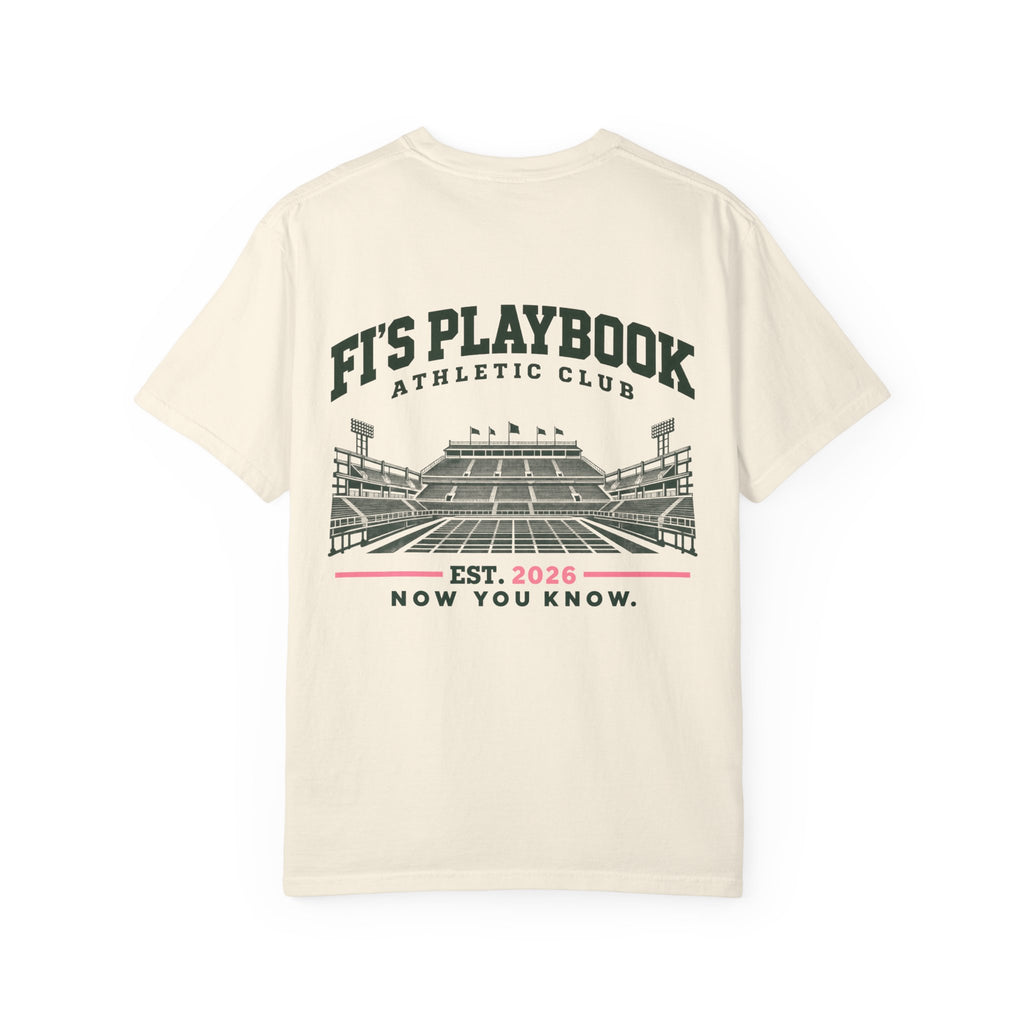 Fi's Playbook Athletic Club T‑Shirt — Stadium Graphic "Now You Know"
