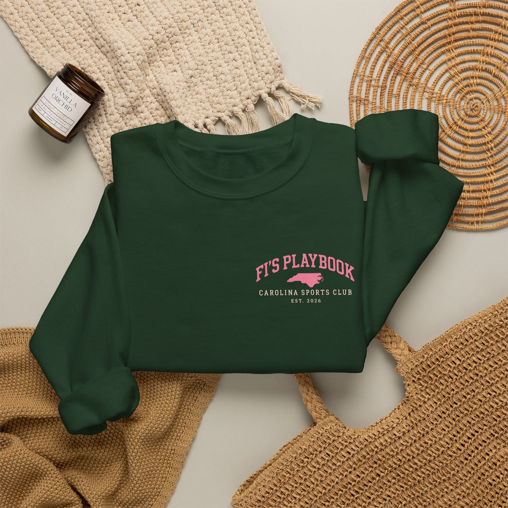 Carolina Has Range Crewneck Sweatshirt — Vintage Athletic Graphic