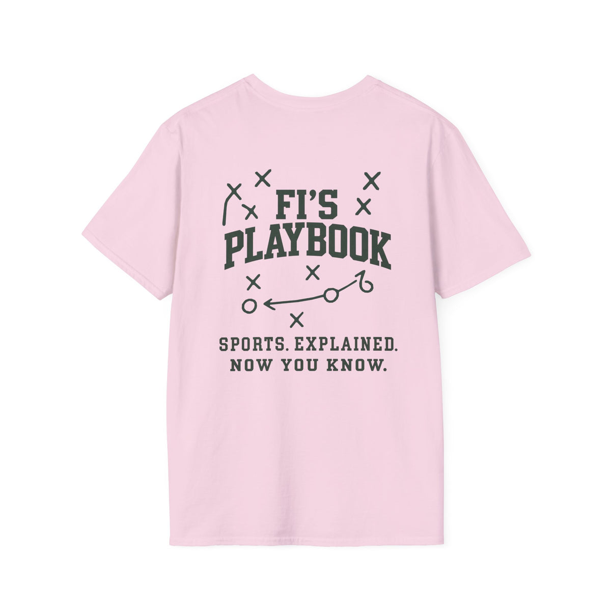 Fi's Playbook T-Shirt | Sports Explained tee, Football Play Diagram