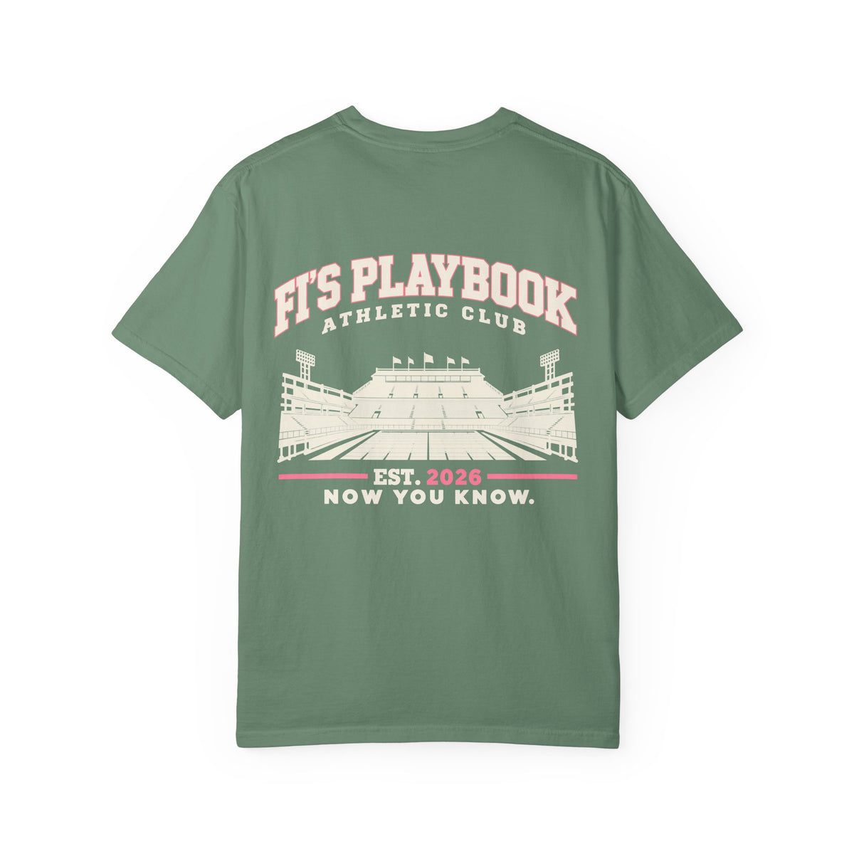 Fi's Playbook Athletic Club T-Shirt — Vintage Stadium Graphic