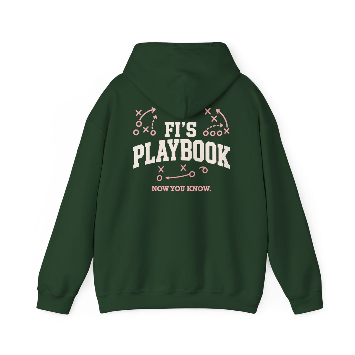 Playbook Hoodie – “Fi’s Playbook: Now You Know.” Football Strategy Pullover