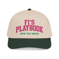 Baseball Cap — "Fi's Playbook" Embroidered Cap (Now You Know)
