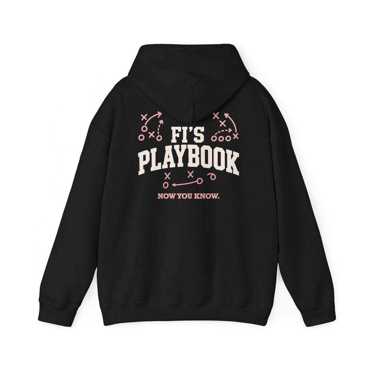 Playbook Hoodie – “Fi’s Playbook: Now You Know.” Football Strategy Pullover