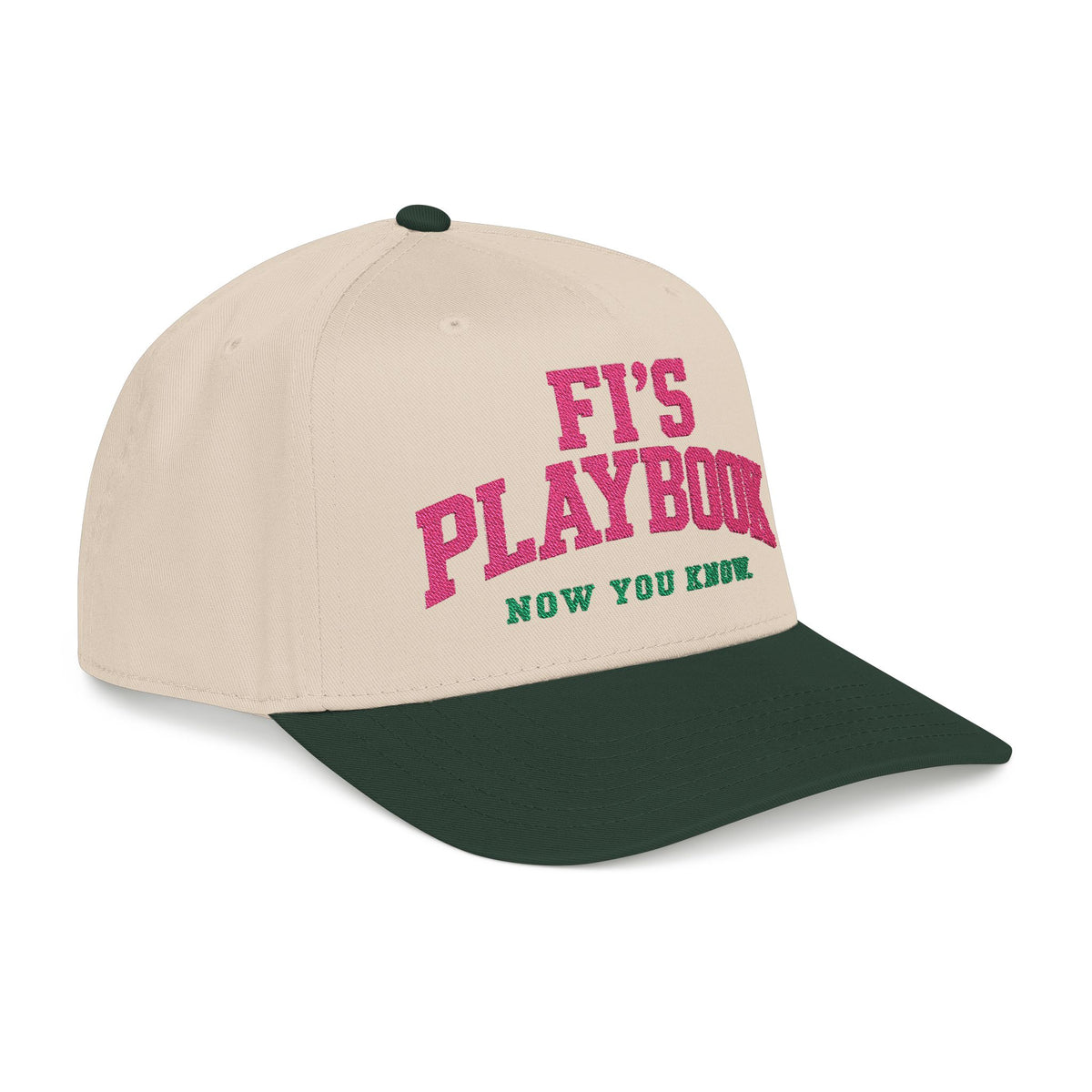 Baseball Cap — "Fi's Playbook" Embroidered Cap (Now You Know)