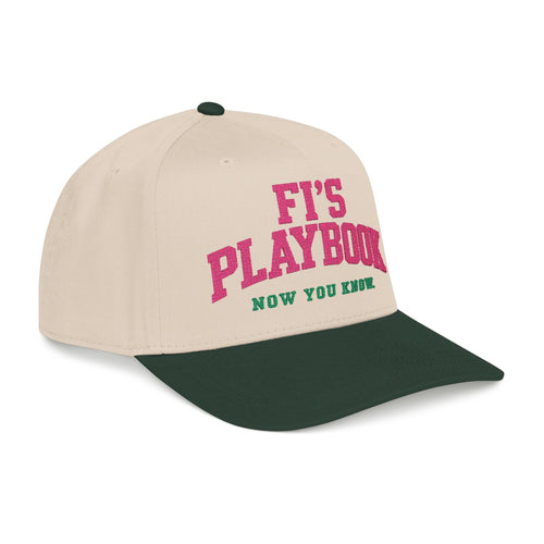 Baseball Cap — "Fi's Playbook" Embroidered Cap (Now You Know)